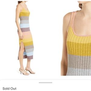 SAYLOR Emsey Multicolor Striped Midi Dress